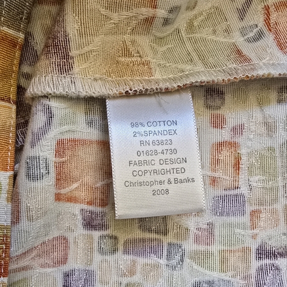 Christopher Banks jacket top colorful size Medium - Picture 8 of 8